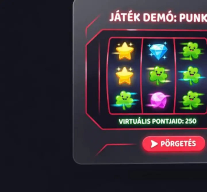 Böngészős demo játék előnézet Entertopia Hub felületen