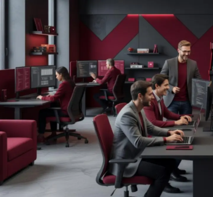 Magyar Entertopia Hub fejlesztői és dizájner csapat illusztrációja